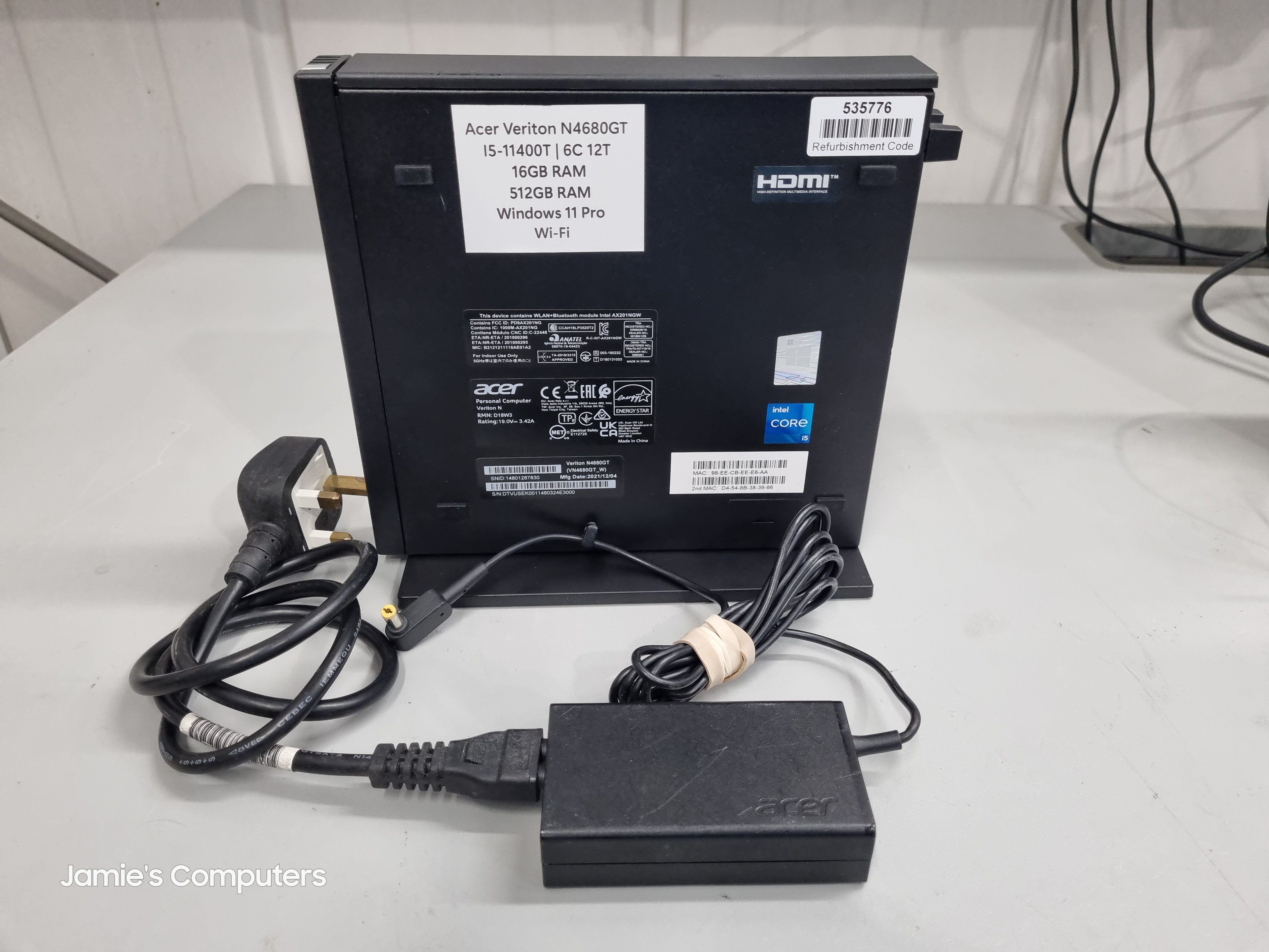 Acer Veriton N4860GT Micro-Desktop